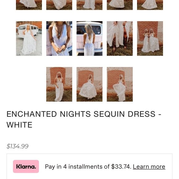 Sequin Wedding Dress - Picture 5 of 6